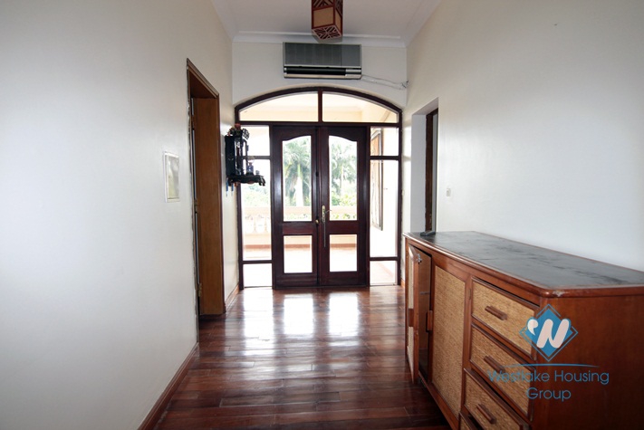 French villa with large yard and garden for rent in Tay Ho, Hanoi